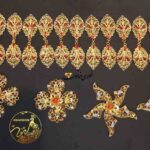 انواع طاووس طلا،خار طلا،پيشه طلا،سوزن طلا،سنجاق طلا،براى لباس لرى