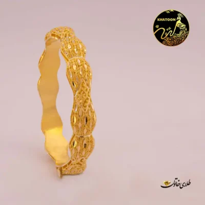 دستبند پیچی بحرینی طلا کد 2246