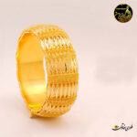 دستبند پیچی بحرینی طلا کد 2267