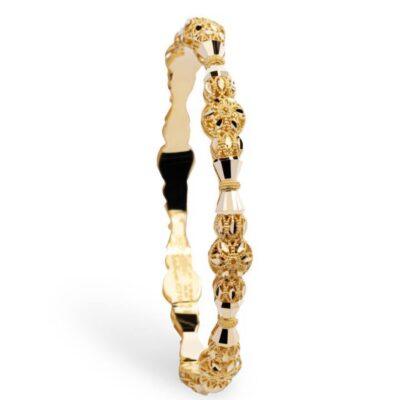 النگو طلا کلاسیک توپی | طراحی سنتی خاص | کد ۷۱۰