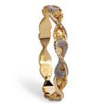 النگو طلا دیبا | مدل نگین‌دار خاص | کد ۴۲۲