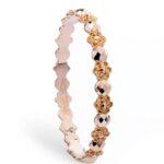 النگو طلا دیبا طرح گل تراش‌دار زنانه وزن 9 گرم