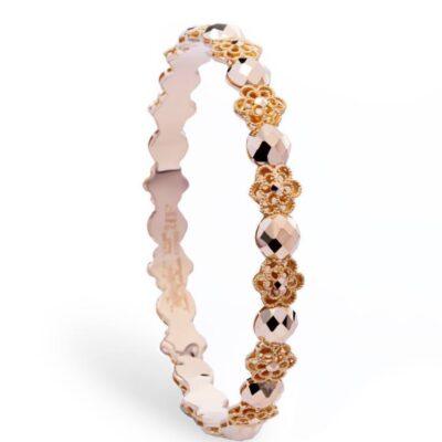 النگو طلا دیبا طرح گل تراش‌دار زنانه وزن 9 گرم